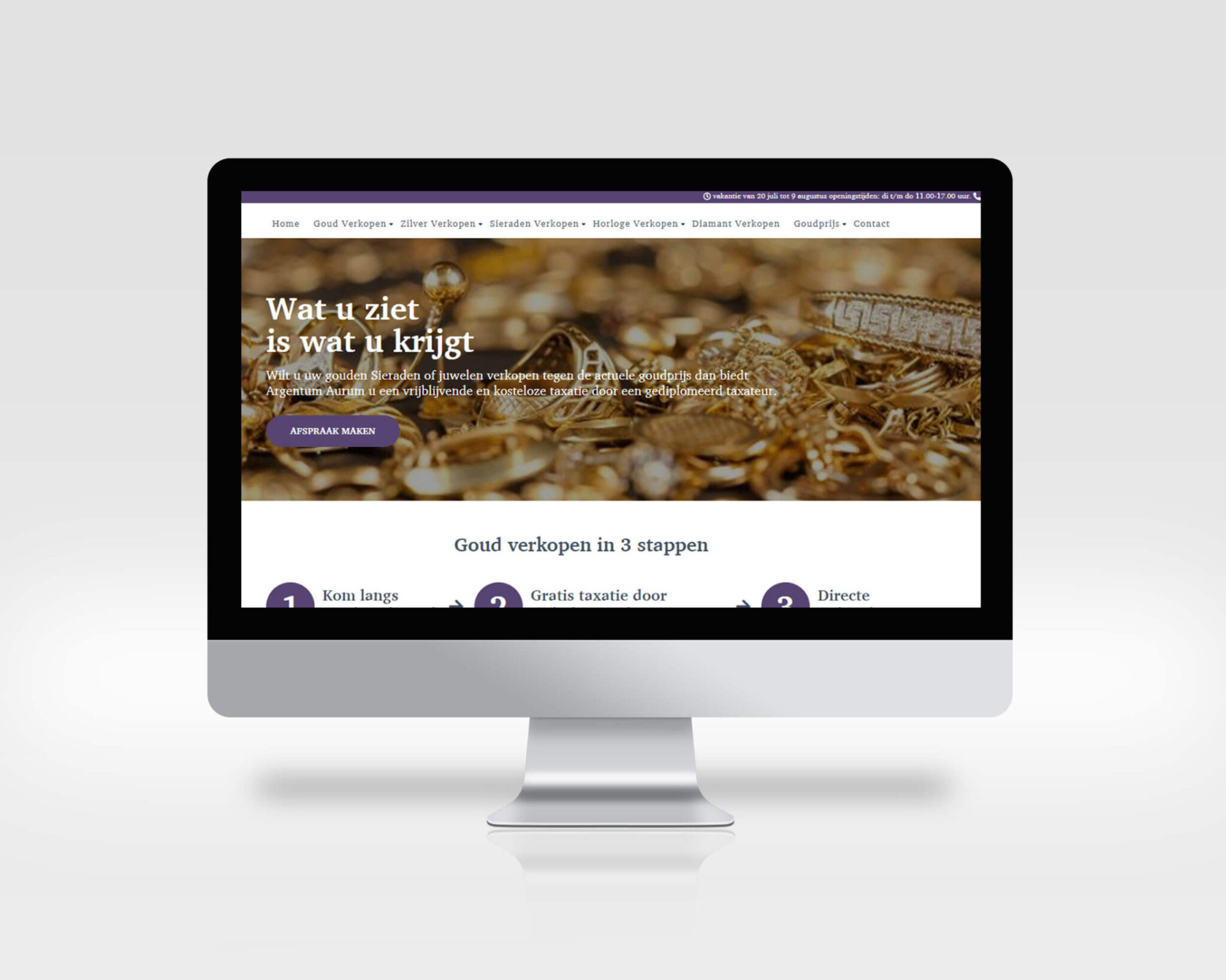 Screenshot van Goudinkoop Utrecht